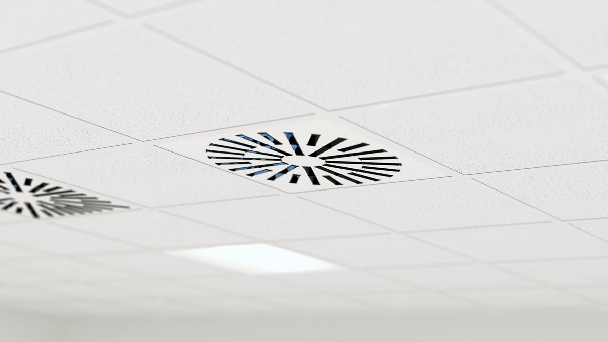AXO-S-UV High Induction UV Diffuser in Ceiling