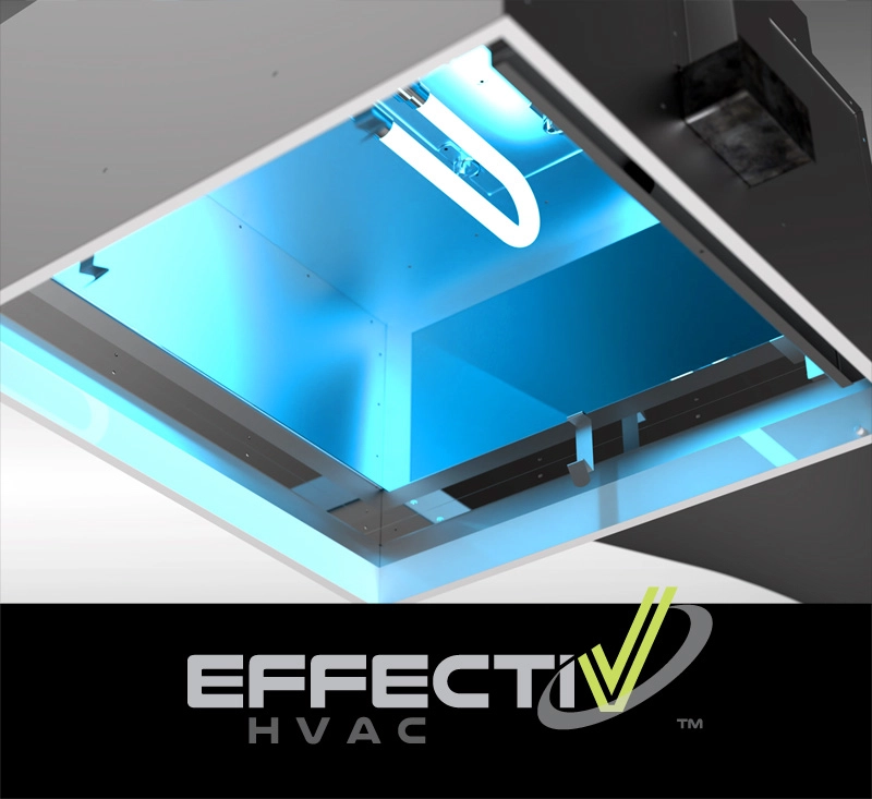 Air Disinfection Using UV-C Light in UV Diffuser by EffectiV HVAC