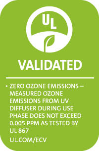 UV Diffusers are UL Validated for Zone Ozone Emission