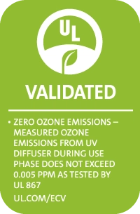 UV Diffusers are UL Validated for Zone Ozone Emission